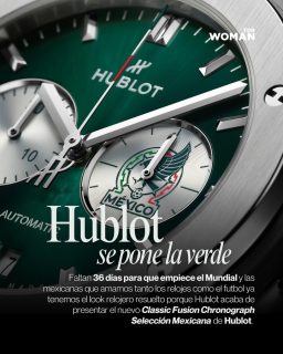 With 36 days to go before the World Cup kicks off, those of us in Mexico who love watches just as much as football already have our game-day look sorted because @hublot just unveiled the new Classic Fusion Chronograph Selección Mexicana.
It’s a limited edition of only 100 pieces in 42 mm titanium and the Maison’s tenth collaboration with @miseleccionmx. The green dial is stunning — and yes, it’s the exact shade used by the Federation. So we’re pretty convinced this Hublot will be the perfect companion for the emotional rollercoaster that’s coming… because beyond the tension and euphoria of the matches, there’s also the mix of pride and excitement surrounding the opening of the Cup, something that will happen in our country for the third time — making Mexico the first nation ever to host it three times.
And honestly, all of this is triggering a very specific kind of millennial nostalgia: Annie Leibovitz photos, World Cup mascots, and the songs we grew up singing while cheering for our team. México, let’s go! 💚
#WorldCup #HublotLovesFootball #TDRWoman