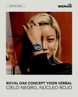 @audemarspiguet presents the Royal Oak Concept Flying Tourbillon x Yoon & Verbal, created with Yoon Ahn and Verbal, founders of @ambush_official. A watch with a black-sky feel, a red core, and a direct connection to the collection’s 2002 origin.
The black aventurine dial sets the stage for a red flying tourbillon at 6 o’clock, while the hand-wound Calibre 2982 brings together 212 components and delivers 72 hours of power reserve.

——-

@audemarspiguet presenta el Royal Oak Concept Flying Tourbillon x Yoon & Verbal creado junto a Yoon Ahn y Verbal, fundadores de @ambush_official. Un reloj con cielo negro, núcleo rojo y una conexión directa con el origen de la colección en 2002.
La carátula de aventurina negra funciona como escenario para un tourbillon rojo colocado a las 6 horas, mientras el calibre 2982 de cuerda manual reúne 212 componentes y ofrece 72 horas de reserva de marcha. 

Lee la nota completa en TDR Woman.

#audemarspigue #royaloakconcept #tdrwoman