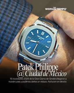Fifteen of the Grande Dame’s 2026 novelties have just landed in Mexico, and we got an up-close look. Here’s how they look in real life.
#PatekPhilippe #TiempoDeRelojes #TDRWoman