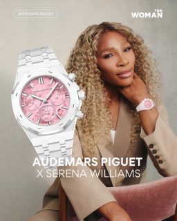 Game, set, match… in pink! Serena Williams brings her own vision to @audemarspiguet’s Royal Oak Selfwinding Chronograph with a limited edition created together with the tennis icon. The result pairs a 38 mm white ceramic case and bracelet with a pink mother-of-pearl dial — two materials chosen to capture the mix of strength, intuition and feminine energy that has become so unmistakably Serena.
And behind all that pink is some serious watchmaking muscle. The new Calibre 6401 is an integrated automatic chronograph with a column wheel and patented vertical clutch, finished with a 22-carat pink gold oscillating weight visible through the sapphire caseback. There’s also an extra pink rubber strap when you’re in the mood to switch things up.
Limited to 500 pieces, this #RoyalOak captures one of @serenawilliams’s ideas particularly well: you don’t have to choose between power and elegance. And really, why should you? —- Find more in our #linkinbio
#AudemarsPiguet #SerenaWilliams #TDRWoman
