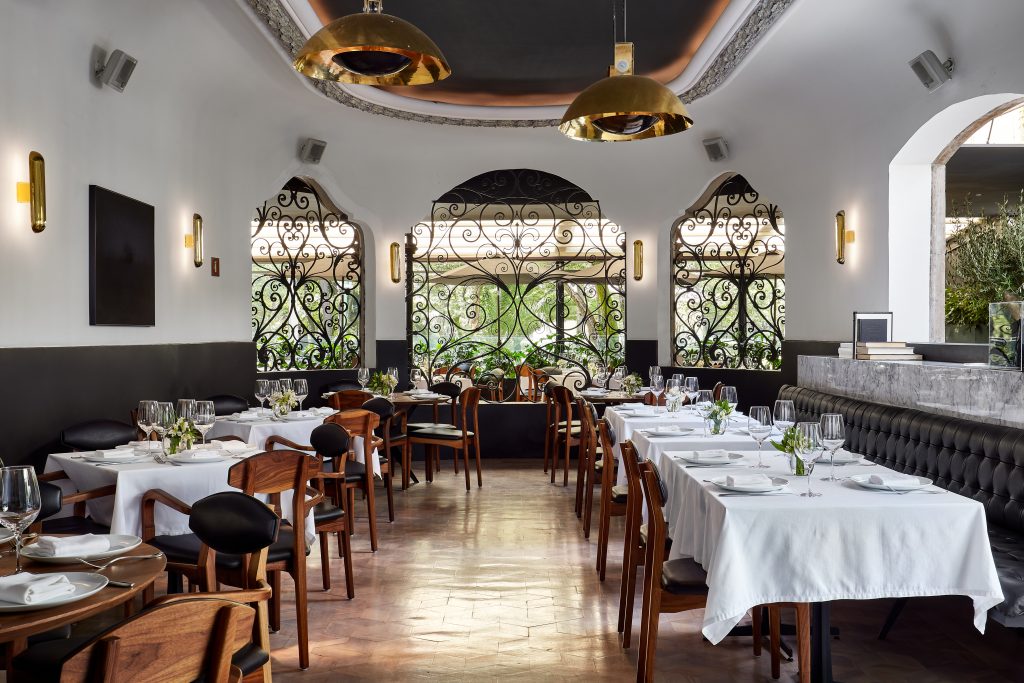 Interior de restaurante Blanco Castelar en Polanco.